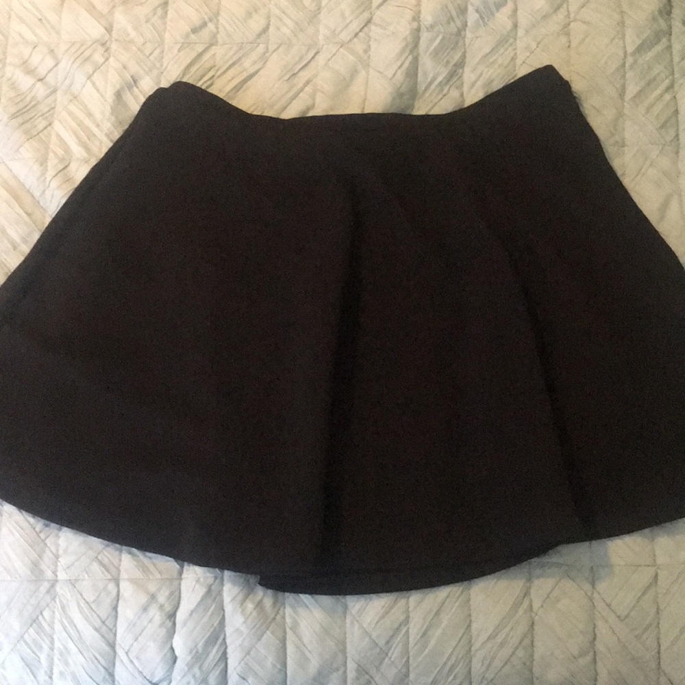 Black mini skirt